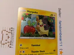 Morpeko DOUBLE SWIRL Cosmos Holo Black Star PROMO card SWSH031 Pokemon 2020 - Image 3
