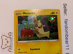 Morpeko DOUBLE SWIRL Cosmos Holo Black Star PROMO card SWSH031 Pokemon 2020 - Image 4