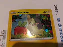 Morpeko DOUBLE SWIRL Cosmos Holo Black Star PROMO card SWSH031 Pokemon 2020 - Image 5