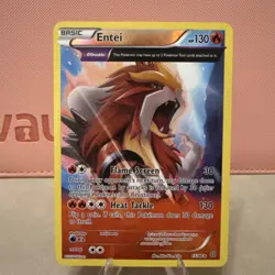FULL ART Entei REVERSE HOLO Rare 15/98 XY Ancient Origins Pokemon Card - Image 1