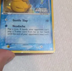 Pokemon TCG Psyduck 70/109 Team Rocket Returns Holo Swirl, Scratches On Front - Image 2