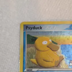 Pokemon TCG Psyduck 70/109 Team Rocket Returns Holo Swirl, Scratches On Front - Image 3