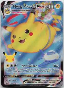 Flying Pikachu VMAX 007/025 Holo VMAX Rare Celebrations Pokemon NM/M - Image 1