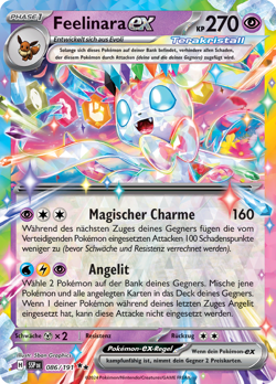 Pokemon Feelinara ex Sturmische Funken 086/191 - Image 1