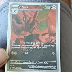 The Pokemon Company Scizor 205/197 Obsidian Flames Rare Full Art Holo EN HP 140 - Image 1