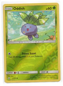 Oddish 2/236 Common Cosmic Eclipse Pokemon Reverse Holo Near Mint - Image 1