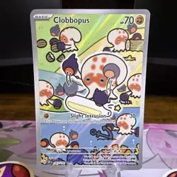 Nintendo Pokemon TCG Clobbopus 207/193 SV02 Paldea Evolved IR Holo EN - Image 1