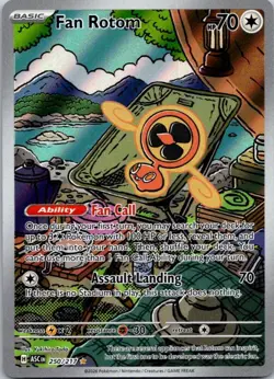 Fan Rotom 250/217 Illustration Rare Ascended Heroes Pokemon Holo Near Mint - Image 1