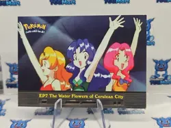 EP7 The Water Flowers Of Cerulean City Pokemon Topps Blue Logo LP - Image 1
