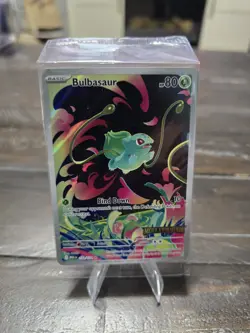 Pokemon TCG Bulbasaur 133/132 Mega Evolution Stamped Illustration Rare NM - Image 1