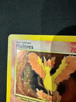 Pokemon TCG Moltres Fossil Holo Card 12/62 Unlimited Rare MP - Image 3