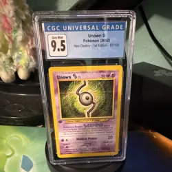CGC 9.5 Unown [S] Neo Destiny 1st edition Common Regular English 87/105 - Image 1
