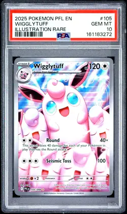 PSA 10 - Wigglytuff 105/094 IR MEG Phantasmal Flames x272 - Pokemon - Image 1