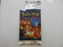 Charizard Base Set Pokemon Empty Wrapper - Image 1