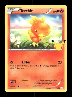 Pokemon McDonald's 25th Anniversary Promos #011/025 Torchic Promo - Image 1