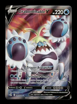 Pokemon SWSH08: Fusion Strike #248/264 Crabominable V (Full Art) Ultra Rare - Image 1