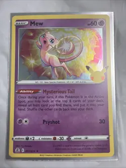Mew 011/025 World Championships 2023 Promo Holo Pokemon Card NM Psychic - Image 1