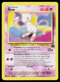 MEW 8 PROMO WIZARDS BLACK STAR PROMOS POKEMON NM - Image 1