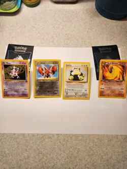 Snorlax, Scizor, Mr. mime, Dark Quilava rare holo Pokemon cards. - Image 2