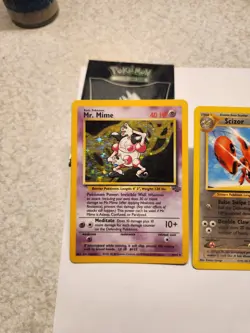 Snorlax, Scizor, Mr. mime, Dark Quilava rare holo Pokemon cards. - Image 3