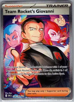 Team Rocket's Giovanni - 238/182 SIR SV10: Destined Rivals - Pokemon Card - NM - Image 1