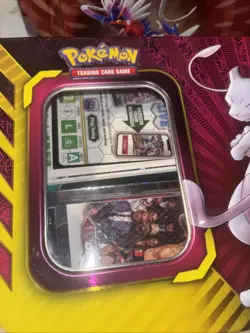 Pokemon Tins With Cards, Empty Pokemon Tin, Pokemon Tin With Miselaneace Cards - Image 2