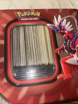 Pokemon Tins With Cards, Empty Pokemon Tin, Pokemon Tin With Miselaneace Cards - Image 3