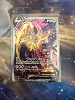 Pokemon TCG Jolteon V SWSH183 Black Star Promo Card Near Mint - Image 1