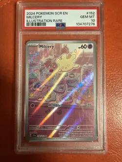 2024 POKEMON STELLAR CROWN MILCERY ILLUSTRATION RARE 152/142 PSA 10 - Image 1