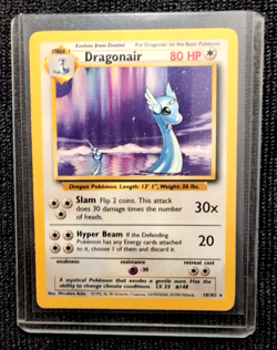 Pokemon TCG Dragonair 18/102 Base Set Non-Holo Unlimited Rare Vintage LP - Image 1