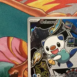 Pokemon First Partner Illustration Series 2 Oshawott MEP 051 Black Star Promo - Image 3