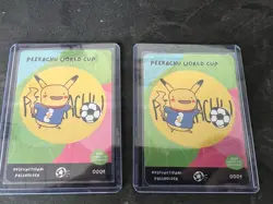 Dysfunctional Passholders Pokemon Peekachu (Pikachu) World Cup Cards (2 Cards) - Image 1