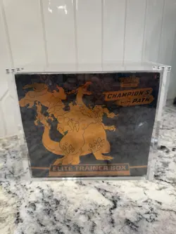 Pokemon TCG Champion's Path ETB Elite Trainer Box Sealed In Acrylic Case 820650805455 - Image 1