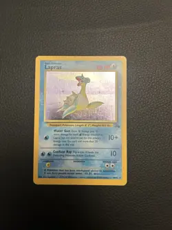 1999 WOTC Pokemon TCG Fossil Lapras 10/62 Holo Rare ENG - Image 3