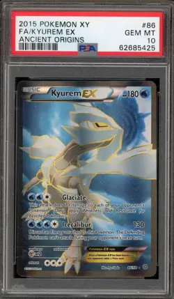 Pokemon Kyurem EX Ancient Origins Full Art 86/98 PSA 10 Gem Mint - Image 1