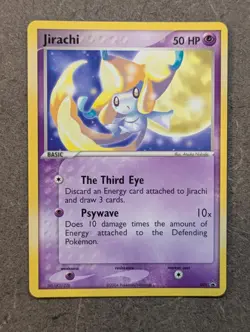 Pokemon Card 2004 JIRACHI 021 Non-Holo E-Reader Nintendo Black Star Promo NM - Image 1