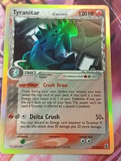 Tyranitar Despotar Delta Species Holo 16/113 Englisch NM Pokemon - Image 1