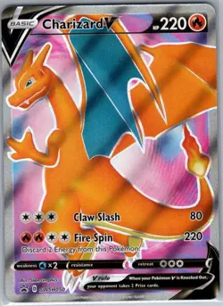 Charizard V - SWSH050 SWSH: Sword & Shield Promo Cards - Pokemon Card - NM - Image 1