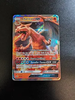 Charizard GX - SM195 Holo Promo Sun & Moon Promo Pokemon Holo Heavily Played - Image 1