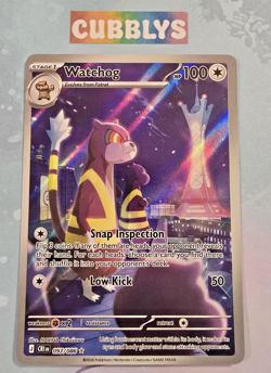 Watchog 097/086 Me04: Chaos Rising Holo - Pokemon Tcg Nm Full Art Card - Image 1