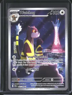 Watchog 097/086 Shiny Rare ME04: Chaos Rising Pokemon NM/M - Image 1