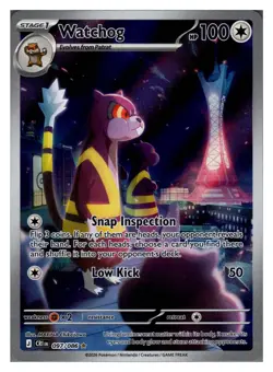 Watchog 097/086 ME04: Chaos Rising Shiny Rare Pokemon NM - Image 1