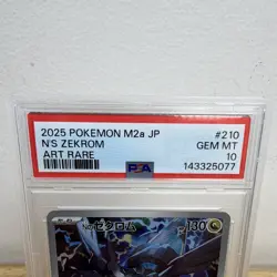 Pokemon N's Zekrom 210/193 M2a Mega Dream Ex Art Rare Holo JP 2025 PSA 10 - Image 2