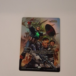 Righteous Fury Comic Poster FOIL NM Marvel Super Heroes MTG MAGIC THE GATHERING - Image 1