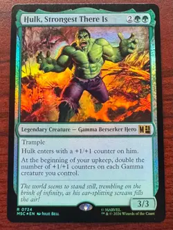 FOIL - Hulk, Strongest There Is - Commander: Marvel Super Heroes #724 - NM - Image 1