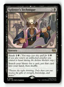 Splinter's Technique 80 Rare MTG TMT NM - Image 2