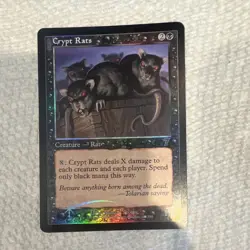 Magic: The Gathering Crypt Rats Odyssey Foil English Uncommon #125/350 w/cutline - Image 1