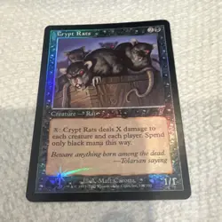 Magic: The Gathering Crypt Rats Odyssey Foil English Uncommon #125/350 w/cutline - Image 2