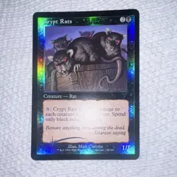 Magic: The Gathering Crypt Rats Odyssey Foil English Uncommon #125/350 w/cutline - Image 3