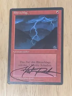 MtG FBB Lightning Bolt. Blitzschlag(German ) - Image 1